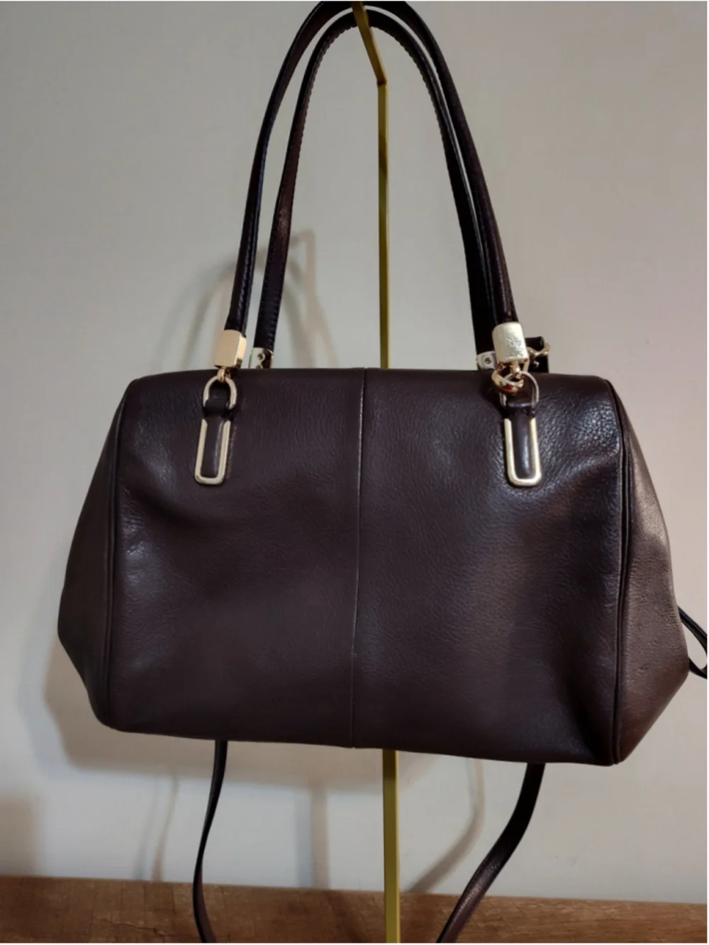 Women's Coach Brown Leather Satchel Bag One Size
